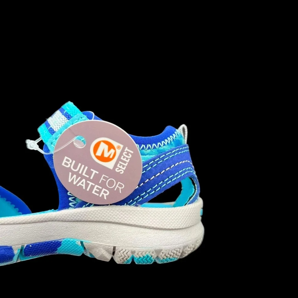 Merrell Baby Girls‎ Closed Toe Sandals Sz 5.5 Wide Aqua Turquoise Water Friendly